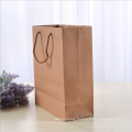 custom logo size kraft paper bags with handle